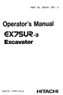 Thumbnail Hitachi EX75-3 Operators Manual Thumbnail Hitachi EX75-3 Operators Manual