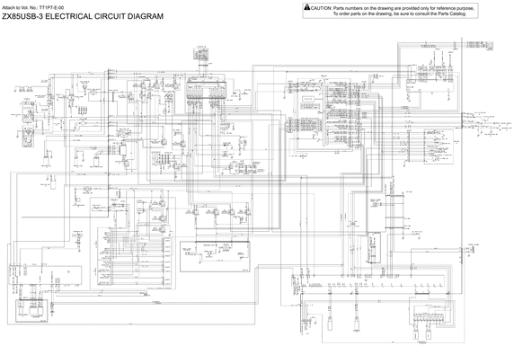 Product picture  Hitachi Zx70-3 85US-3 electrical circuit diagram Manual 