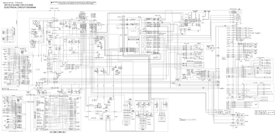 Product picture Hitachi circuit diagram ZX110-3Class ZX120-3 ZX135-3